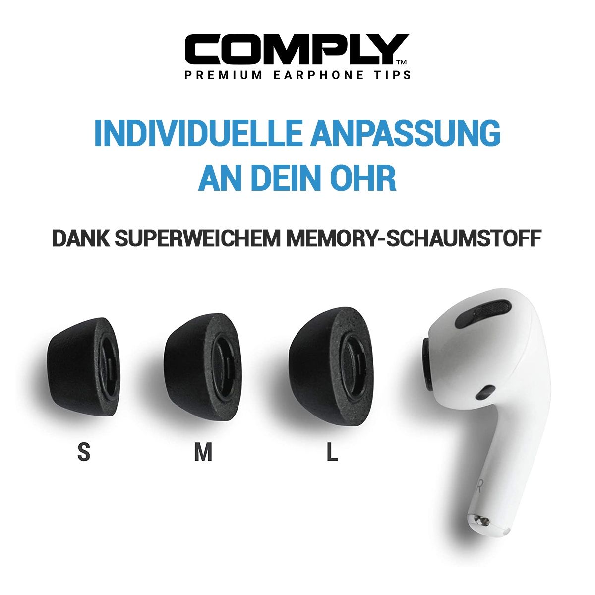 Apple Airpods Pro Gen 1&2 - schwarz, gemischte Größen (MIX) 7
